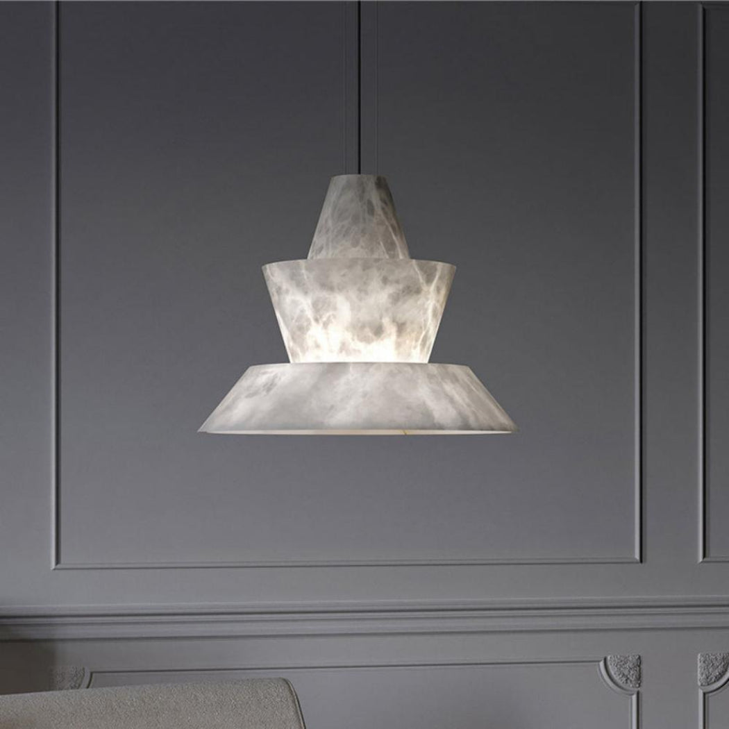 Linden Alabaster Dining Kitchen Island Pendant Light