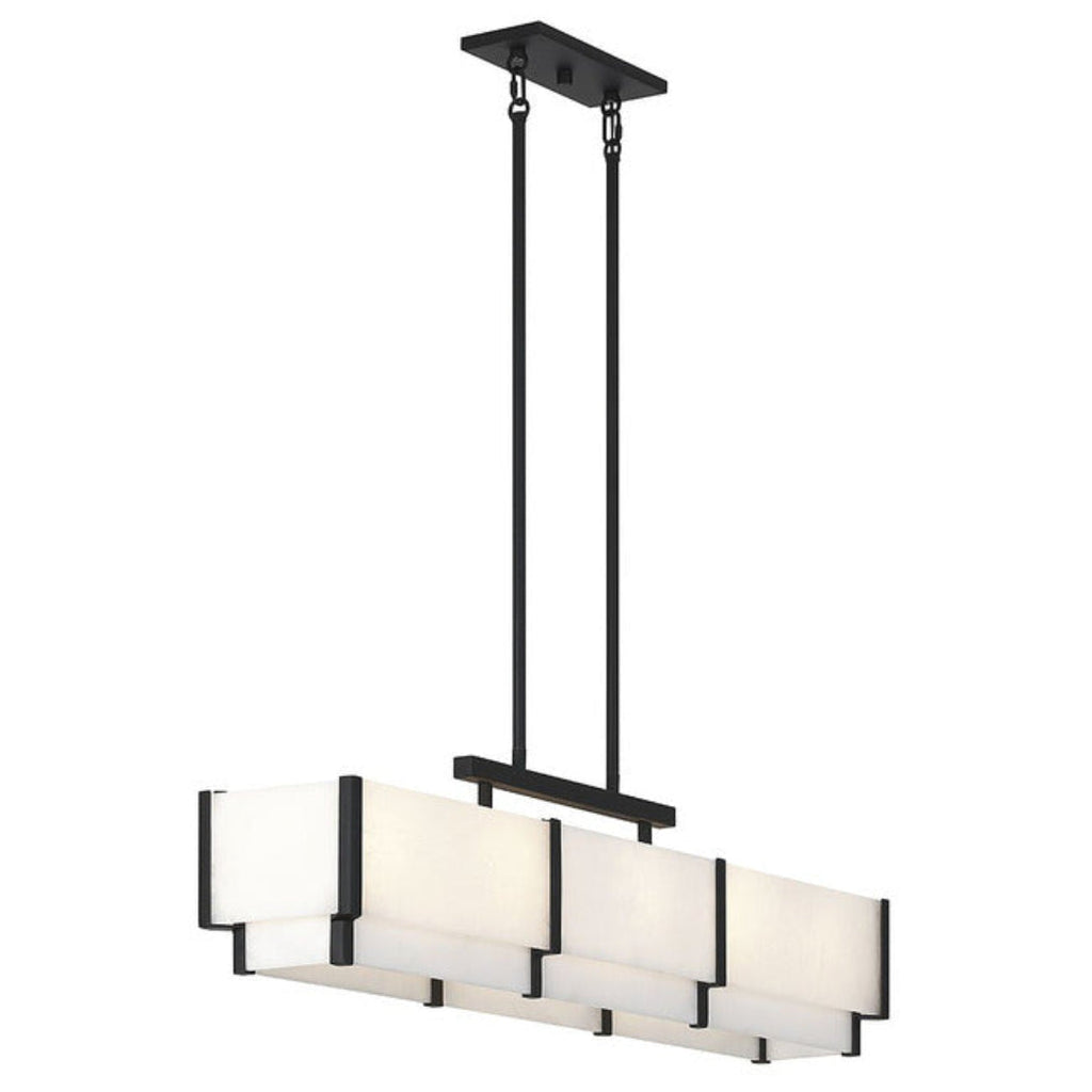 Coralline Alabaster Linear Chandelier