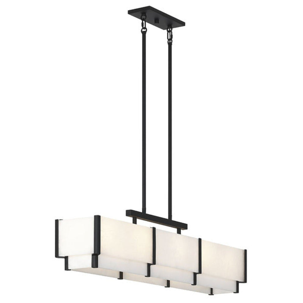 Coralline Alabaster Linear Chandelier