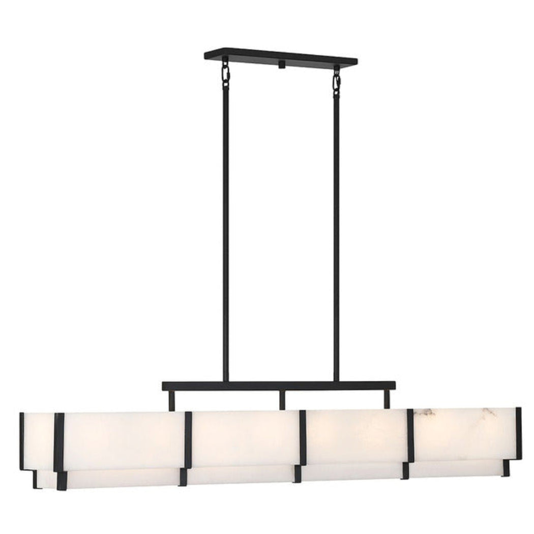 Coralline Alabaster Linear Chandelier
