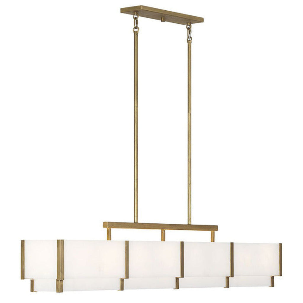 Coralline Alabaster Linear Chandelier