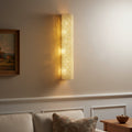 Halo Clear Crystal Beads Wall Sconce 36"H