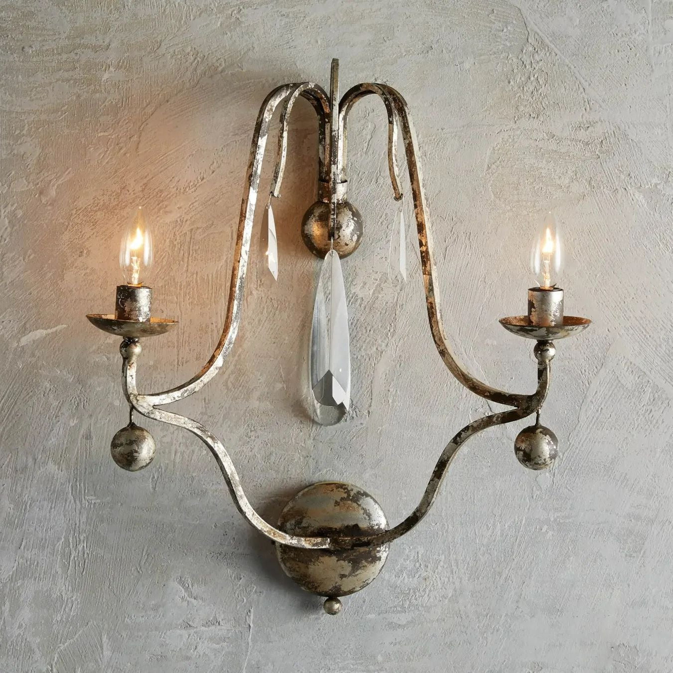 Kalie Crystal 2 Lights Wall Sconce