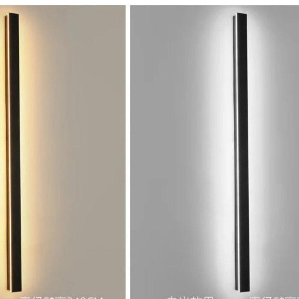Minimalist Long Bar Outdoor Wall Sconce Lights