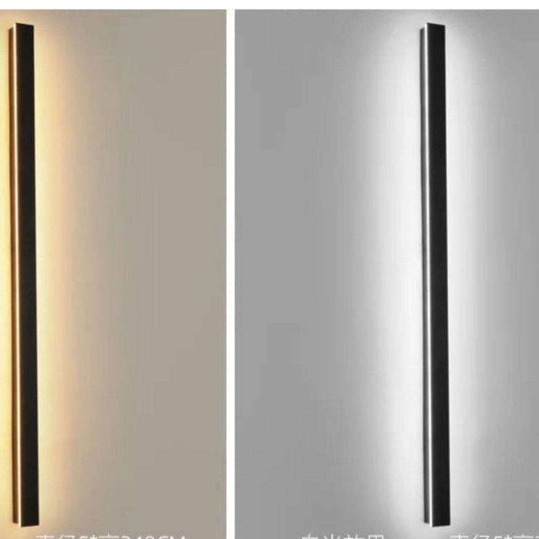 Minimalist Long Bar Outdoor Wall Sconce Lights