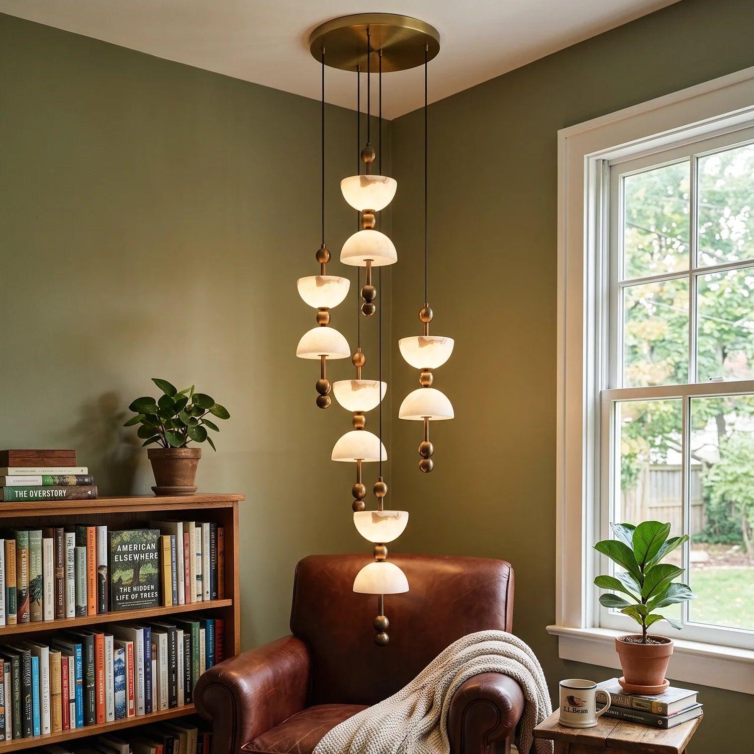 Hourglass Duo Alabaster Pendant Lamp