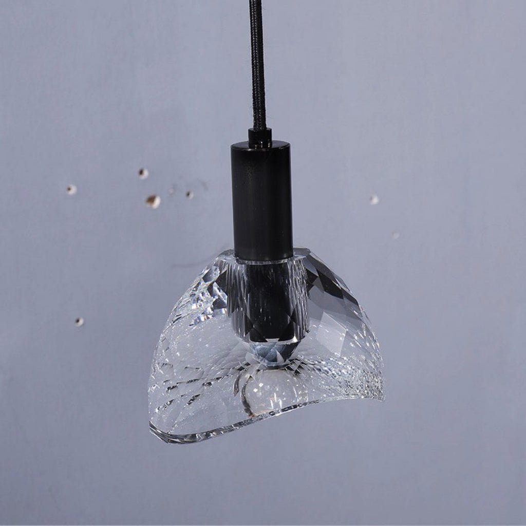 Raquel Dining Room Crystal Pendant Light Black