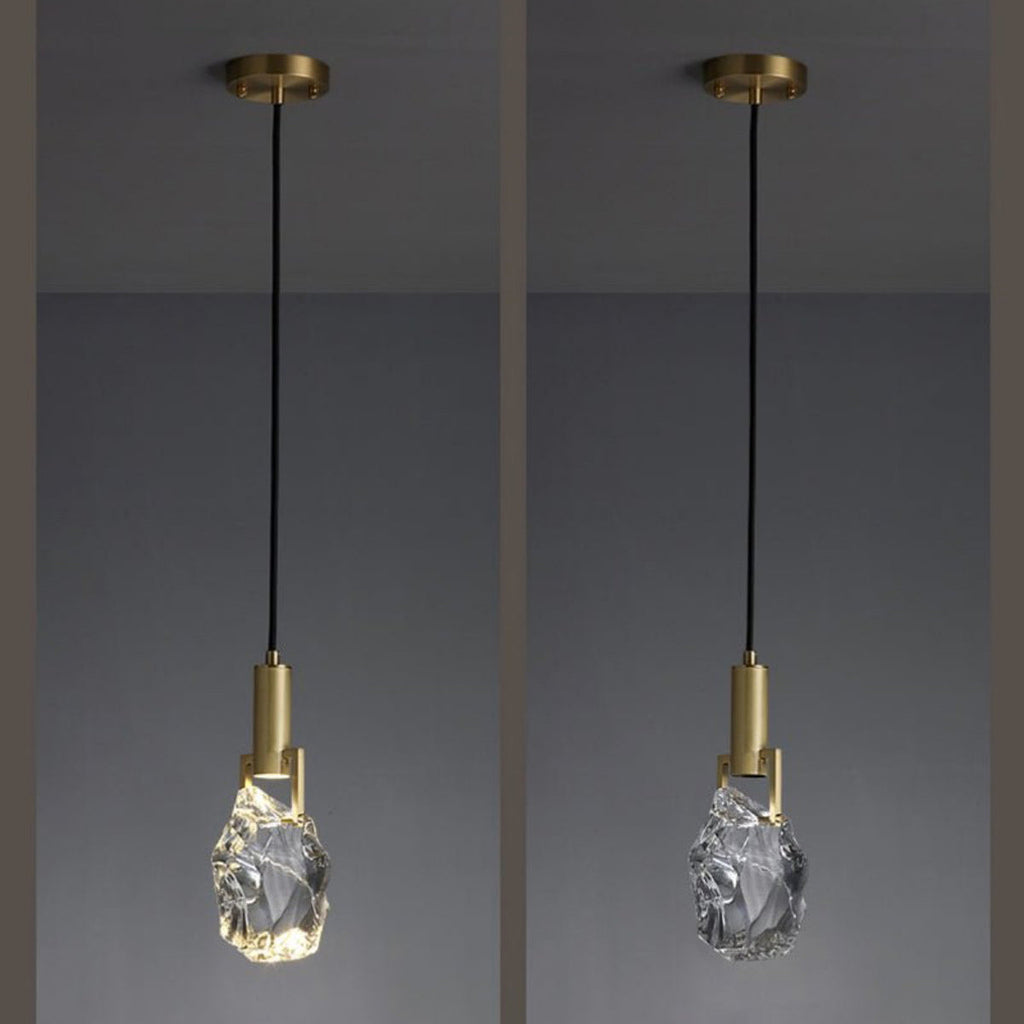 Modern Amorphous Crystal Pendant Light