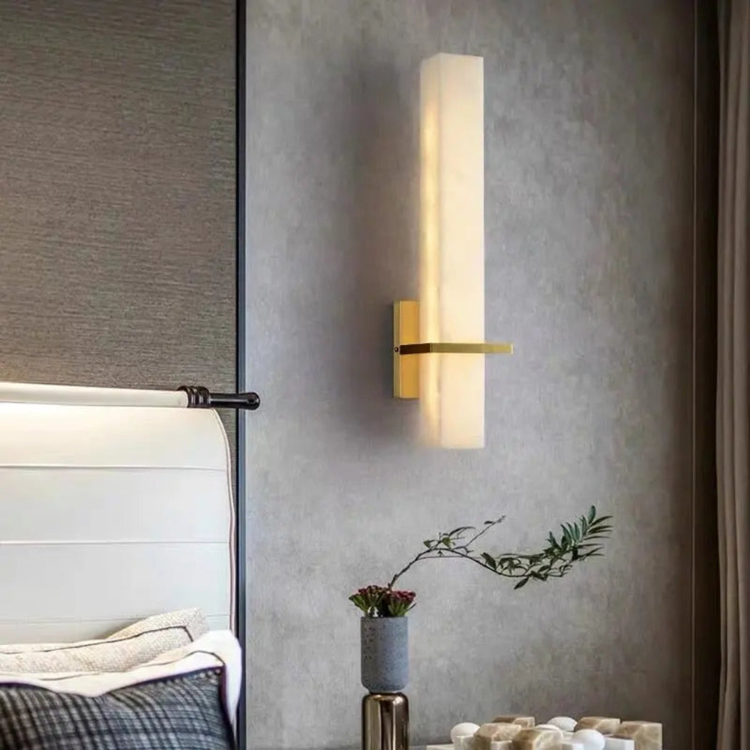 Selene Alabaster Bedroom Wall Sconces Light Fixture