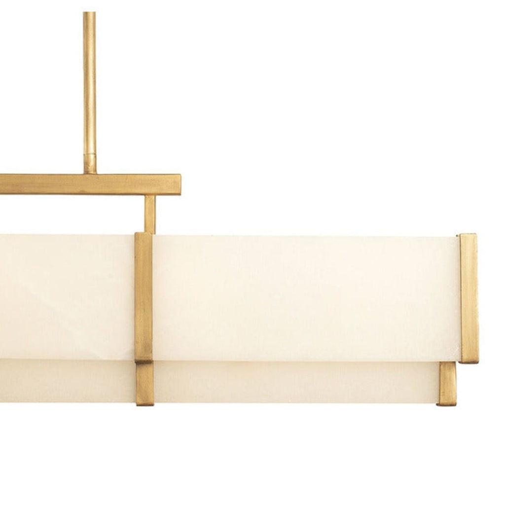 Coralline Alabaster Linear Chandelier
