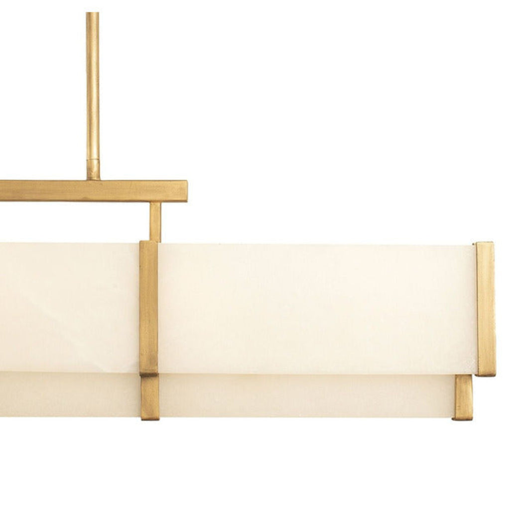 Coralline Alabaster Linear Chandelier