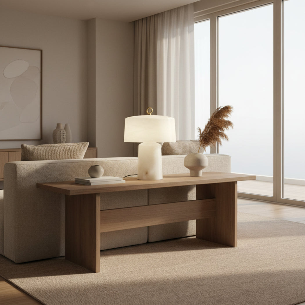Minimalist Modern Esle Alabaster Table Lamp